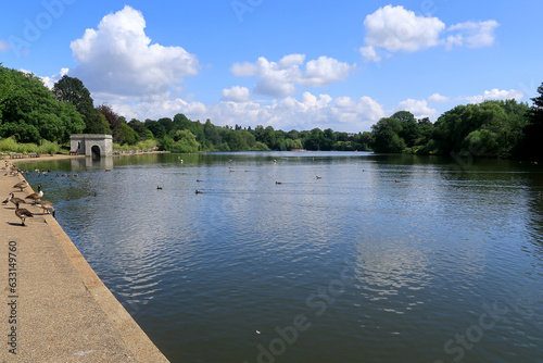 The Lake at Mote Park on a beautiful summers day