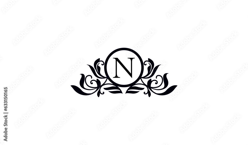 Luxury Logo of Alphabet N Luxury Logo of Alphabet N