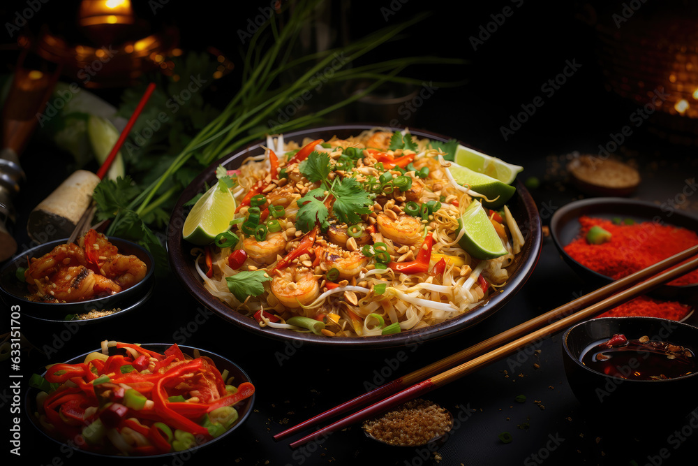 This AI-generated illustration showcases a delicious paella featuring seafood and saffron in a traditional Spanish style. The vibrant colors and detailed textures highlight the richness This AI-generated illustration showcases a delicious paella featuring seafood and saffron in a traditional Spanish style. The vibrant colors and detailed textures highlight the richness
