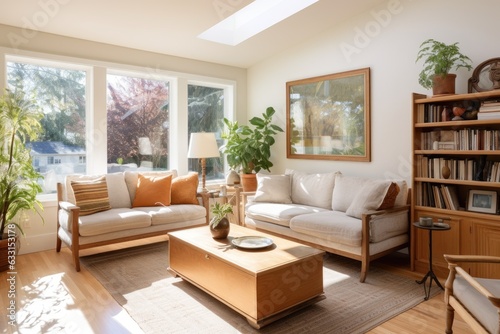 Spacious and airy living area, designed with an open concept that seamlessly connects the den and sunroom. Abundant natural light fills the space through windows located on two sides. One side boasts © 2rogan