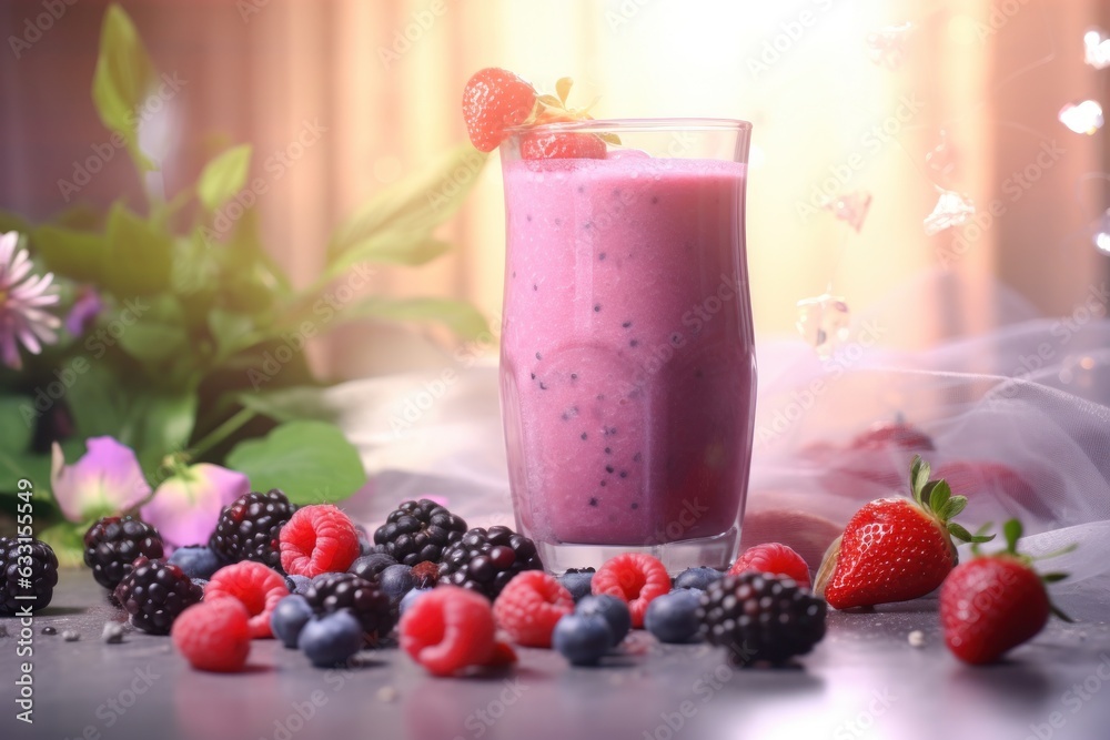 Smoothie with berries Smoothie with berries
