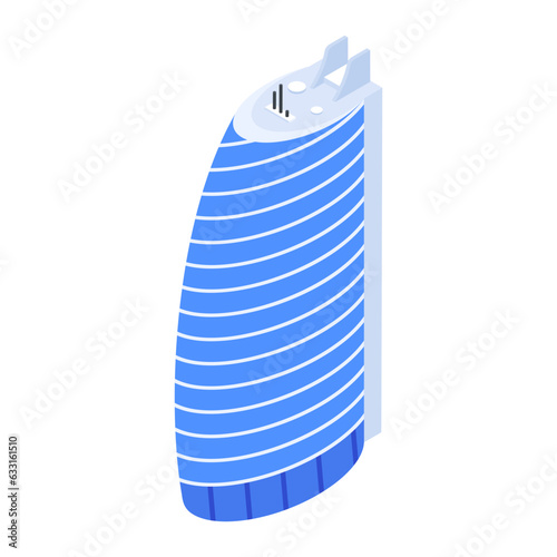Pack of Skyscraper Buildings Isometric Icons 

