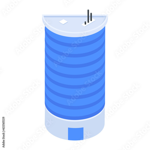 Pack of Skyscraper Buildings Isometric Icons 

