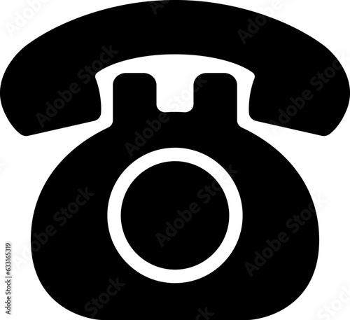 電話のアイコン（Phone icon. Phone sign. Contact us.）