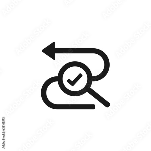 traceability icon vector or traceability symbol vector isolated. Best traceability icon vector for apps, websites, traceability design element and more.