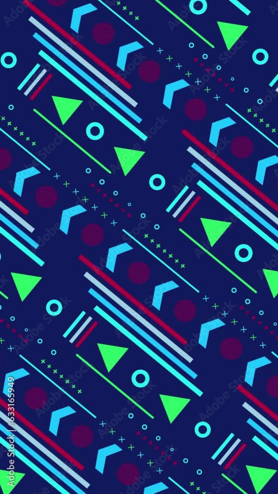 Colorful Animated Shape Pattern Backgroun. Colorful Animated Shape Pattern Backgroun.