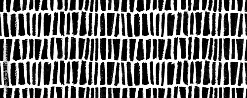 Vertical bold brush strokes seamless pattern. Abstract geometric decorative background. Freehand rough hand drawn texture, vertical vector thick stripes in a row. Contemporary seamless pattern.