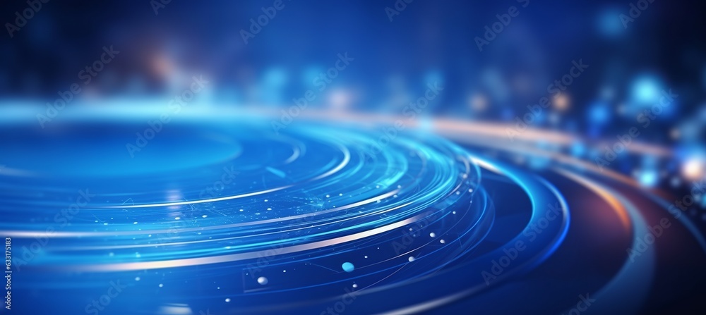 Fototapeta premium Abstract background of modern technology. Created with Generative AI technology