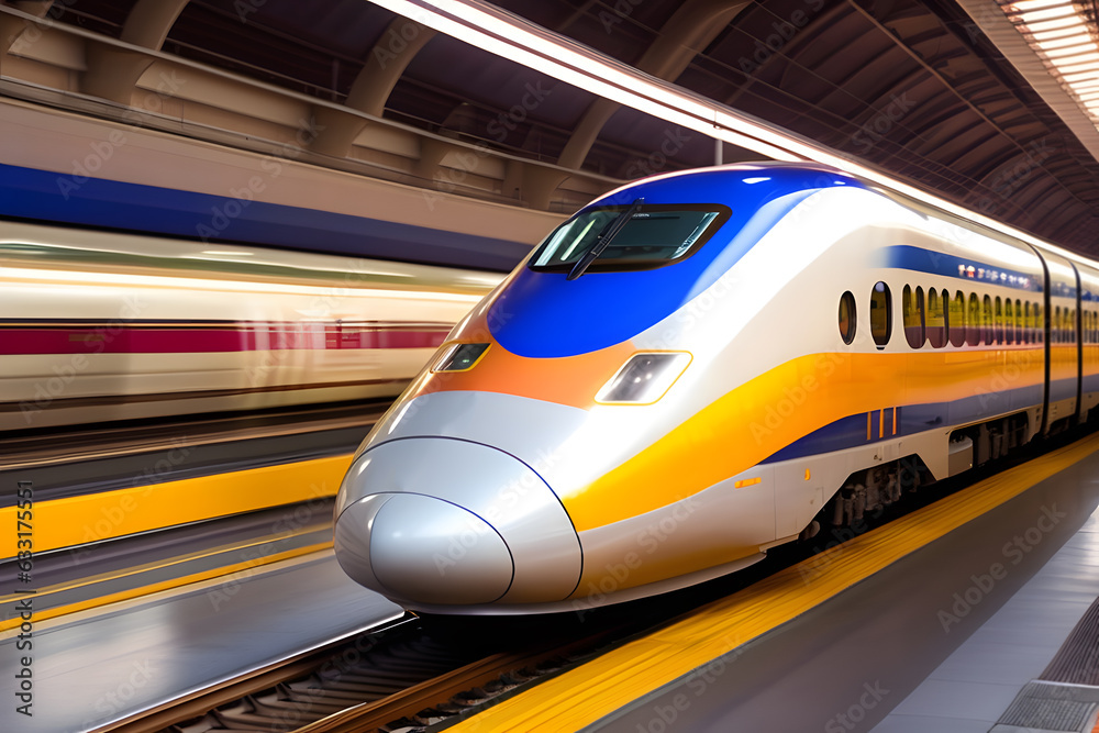 新幹線、未来的な乗り物|Shinkansen, futuristic vehicle. Generative AI 新幹線、未来的な乗り物|Shinkansen, futuristic vehicle. Generative AI