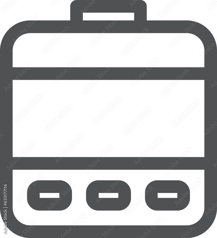 Obraz premium 線画のシンプル電化製品の単品アイコン 加湿器