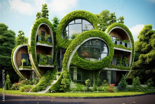 Green building stands out compared to other houses due to its focus on renovating and improving old buildings to be more environmentally friendly. The main goal is to achieve net zero carbon emissions