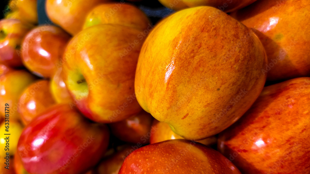 Crisp red apples filling the frame Crisp red apples filling the frame