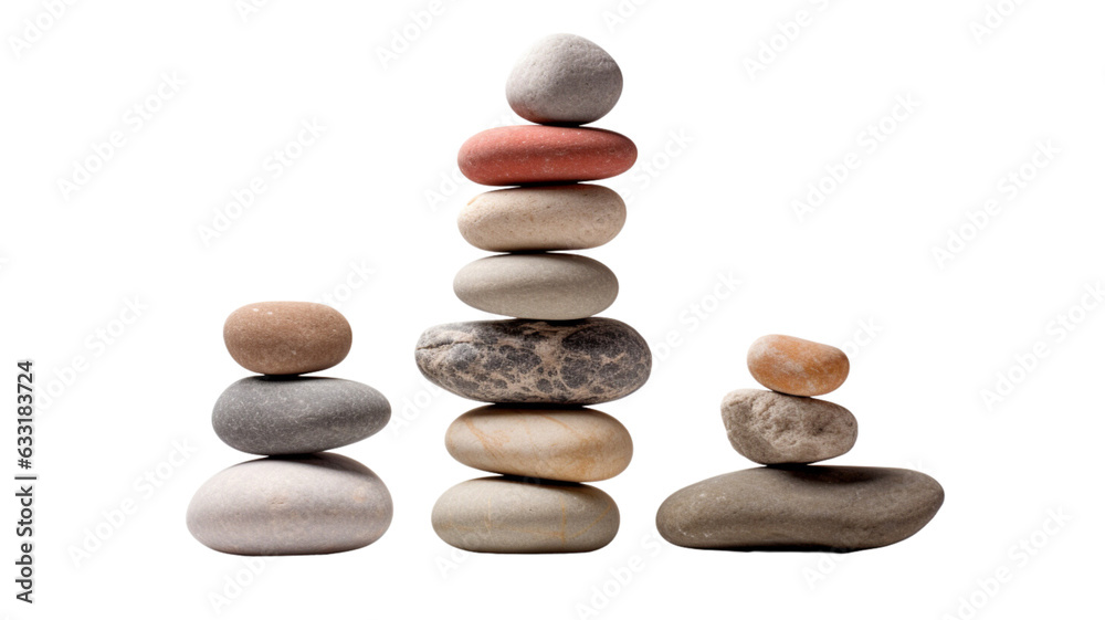 Stacked stones Generative AI