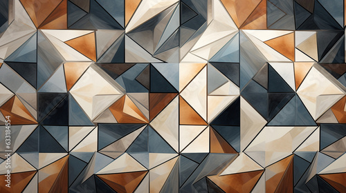 Elegant Symmetry: Geometric Mosaic in Harmonious Unity