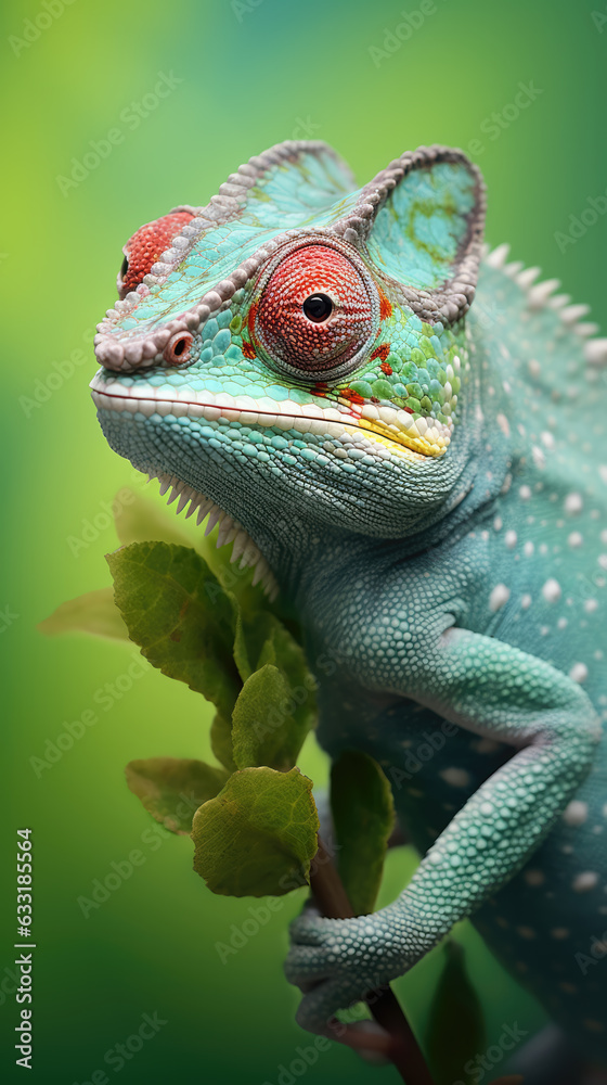 Fototapeta premium Close Up Portrait of a Chameleon