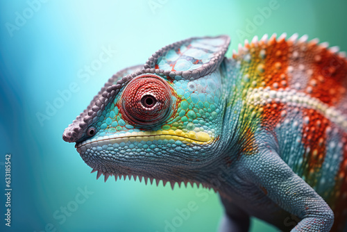 Close Up Portrait of a Chameleon