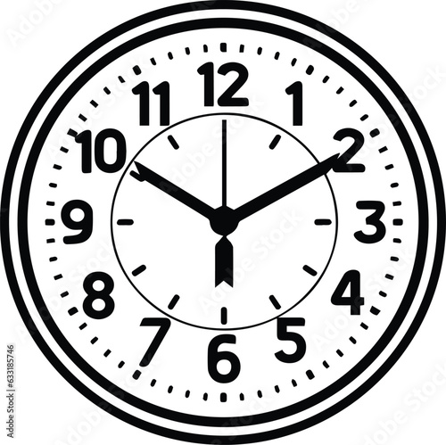Time Logo Monochrome Design Style