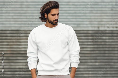 Blank mockup sweater . Generative AI
