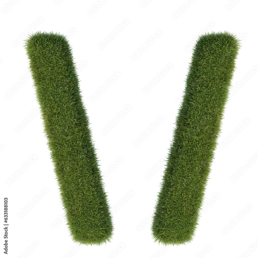 special character font art 3d rendering, artistic font covered with grass, alphabet numbers with transparent background special character font art 3d rendering, artistic font covered with grass, alphabet numbers with transparent background