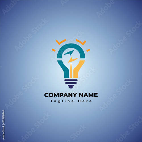 light bulb Educational Iconic logo