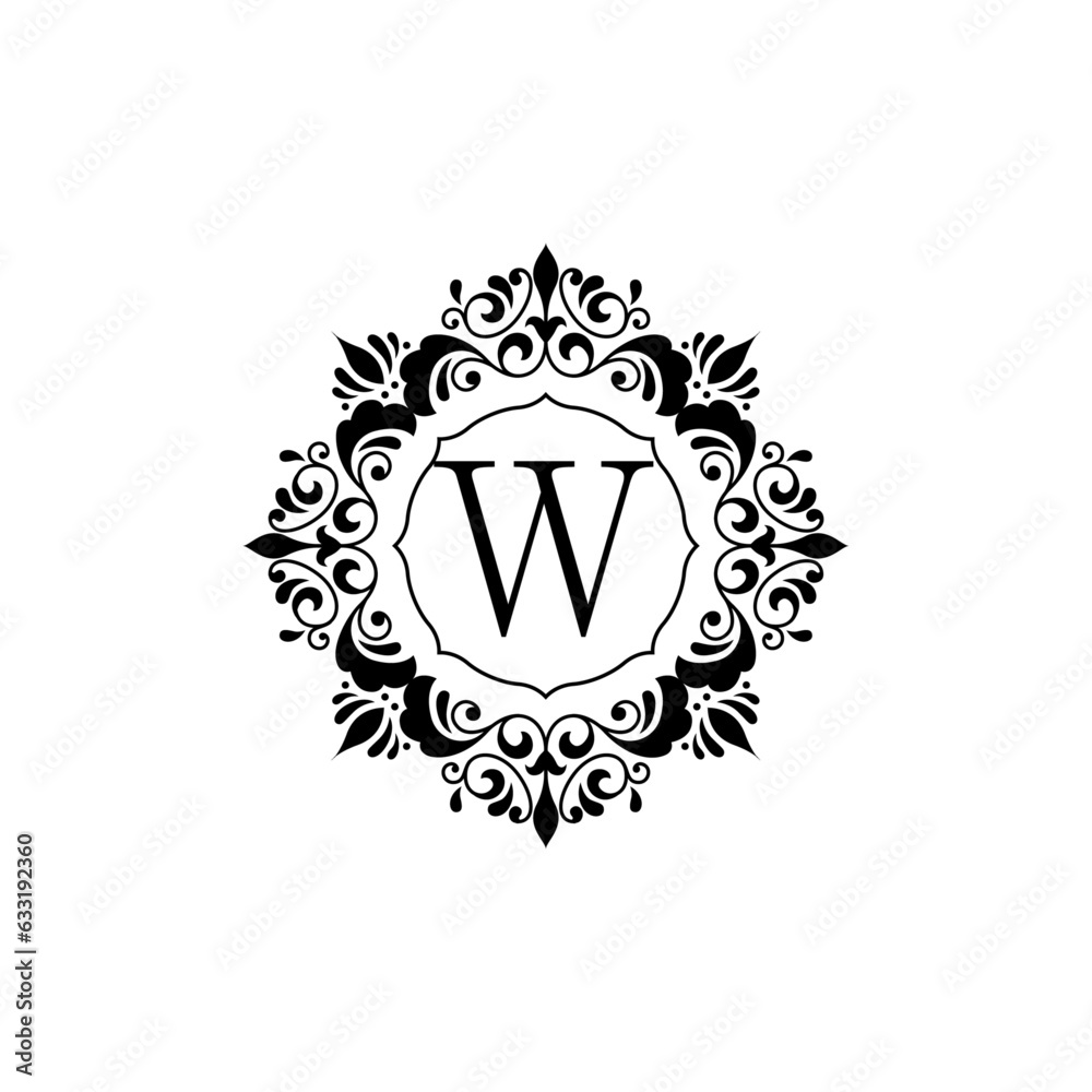 Luxury design Alphabet Logo W
