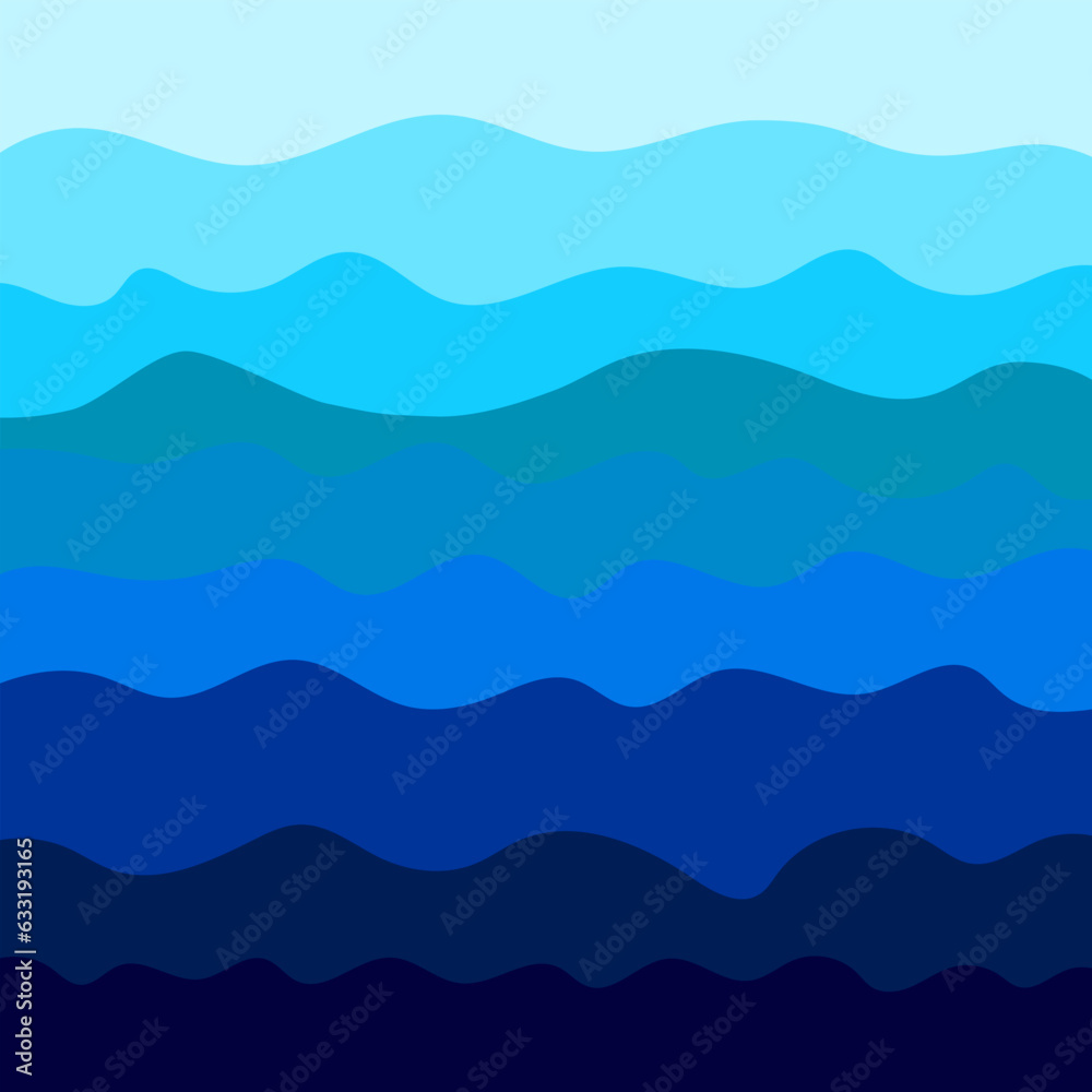 pattern with waves seamless background