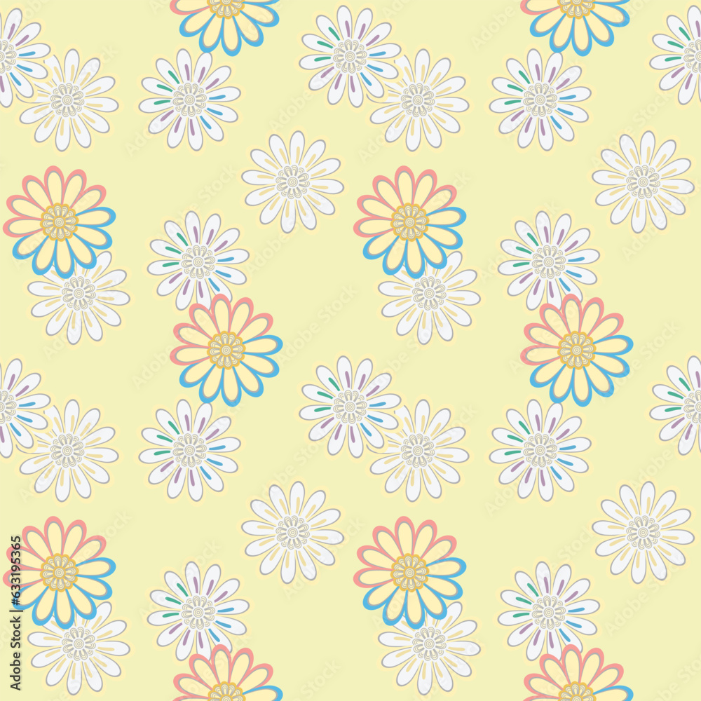 Japanese Curl Circle Flower Vector Seamless Pattern
Japanese Curl Circle Flower Vector Seamless Pattern