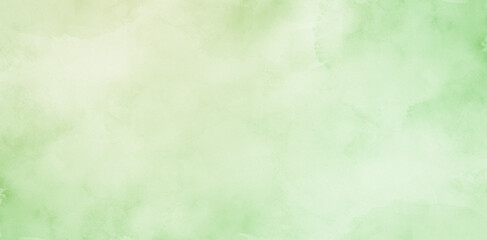 Abstract green pastel watercolor stains background on watercolor paper textured for design templates invitation card