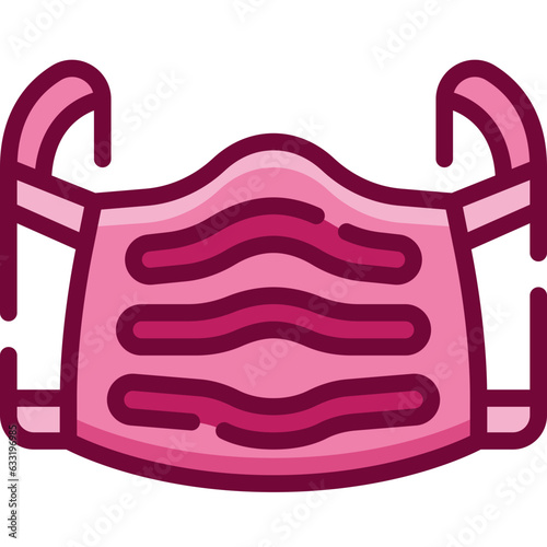 face mask two tone icon