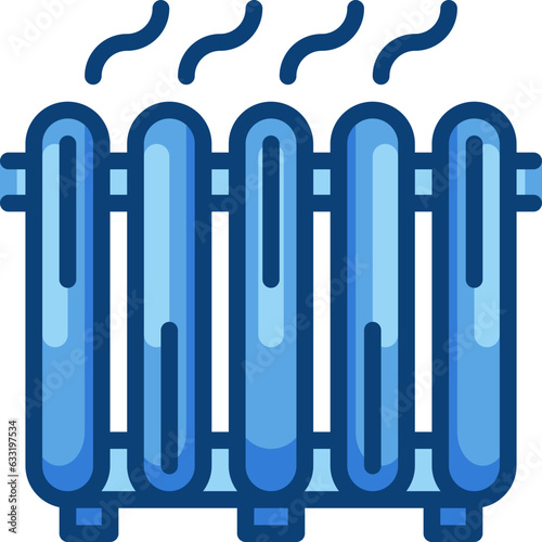 heater two tone icon