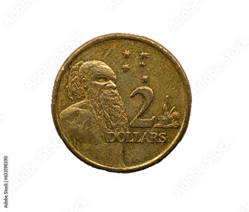 Australian two-dollar coin transparent png  photo