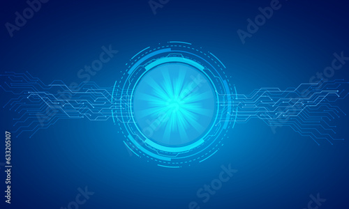  Realistic abstract technology particle vector background. © ASGraphicsB24