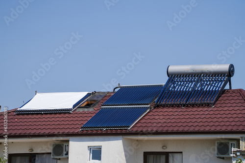 system for creating sustainable energy. solar panel.