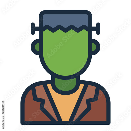 Frankenstein Avatar filled line icon