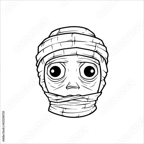 halloween mummy illustration