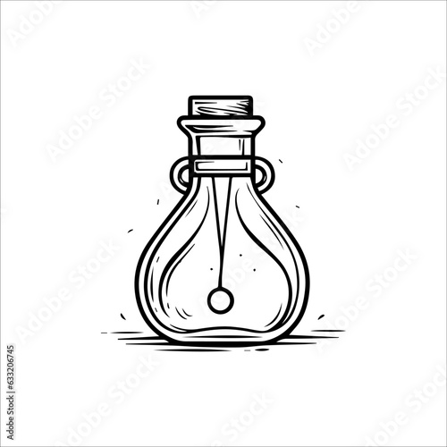 halloween potion tube illustration 