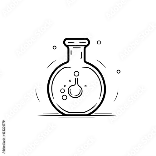 halloween potion tube illustration 