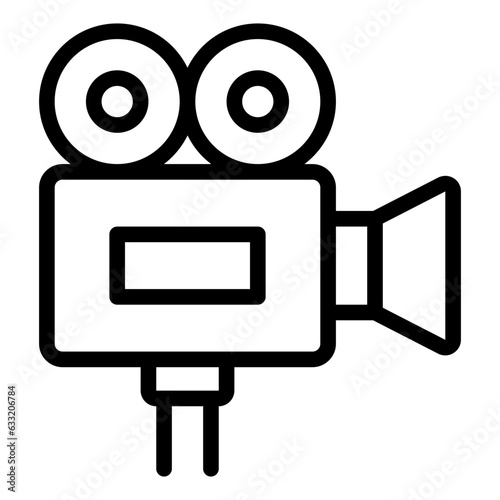 Video Camera Film Projector outline icon