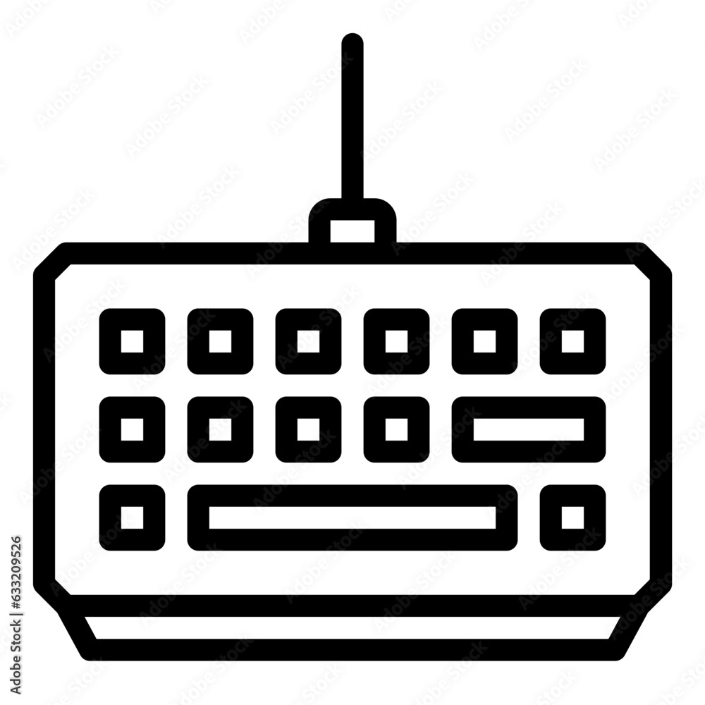 Keyboard Gaming outline icon Keyboard Gaming outline icon