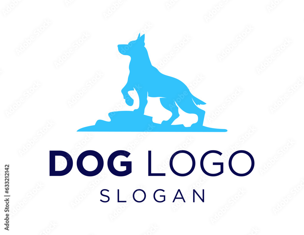 Logo about Dog on a white background. created using the CorelDraw application.