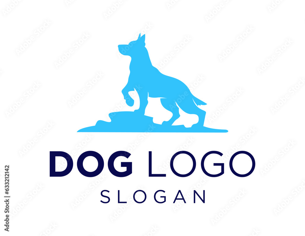 Logo about Dog on a white background. created using the CorelDraw application. Logo about Dog on a white background. created using the CorelDraw application.