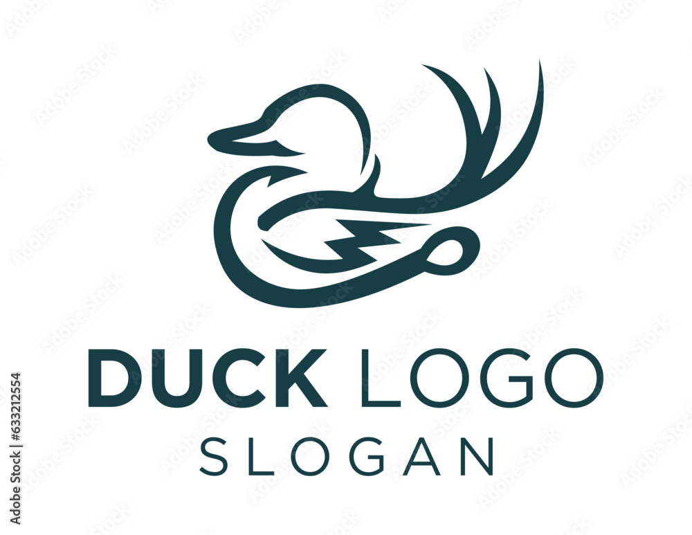 Logo about Duck on a white background. created using the CorelDraw application. Logo about Duck on a white background. created using the CorelDraw application.