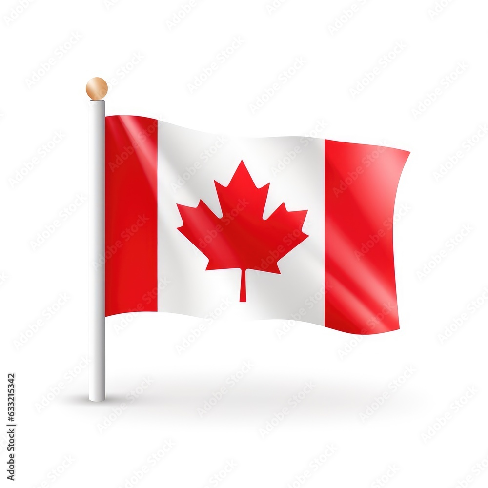Canada Flag isolated on white background Canada Flag isolated on white background
