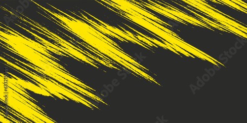 Halftone yellow dots pattern and black gradient grunge texture background. Dotted line comic sport style vector illustration.