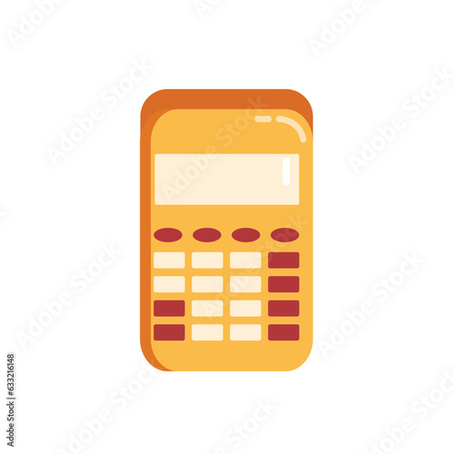 calculator hand draw Flat Illustration Concept