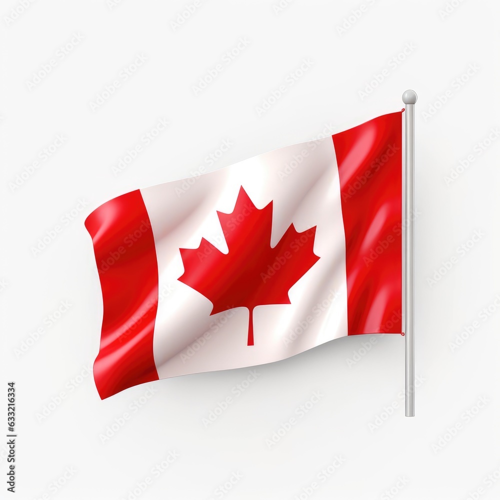 Canada Flag isolated on white background