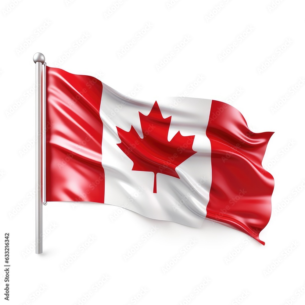 Canada Flag isolated on white background Canada Flag isolated on white background