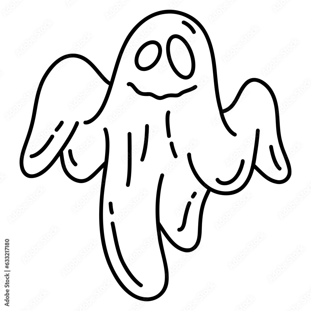 Fototapeta premium ghost halloween cartoon