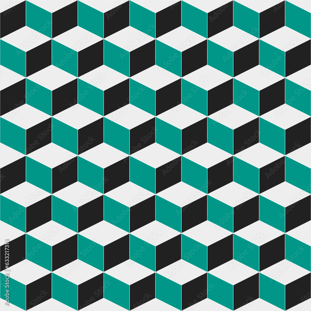 Green and black cube. cube pattern. cube geometric. cube pattern background. cube background. Seamless pattern. for background, backdrop, decoration, gift wrapping, wall tiles, floor tiles Green and black cube. cube pattern. cube geometric. cube pattern background. cube background. Seamless pattern. for background, backdrop, decoration, gift wrapping, wall tiles, floor tiles