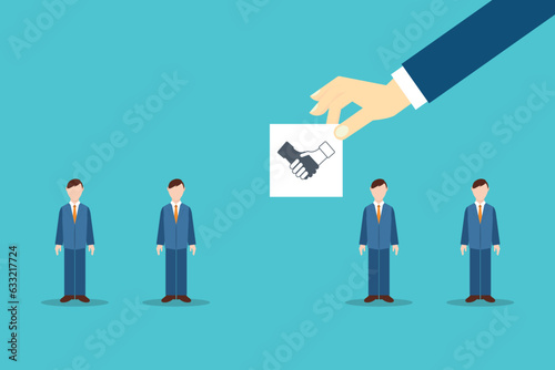 Business teamwork, partnership, agreement, cooperation and contract concept.